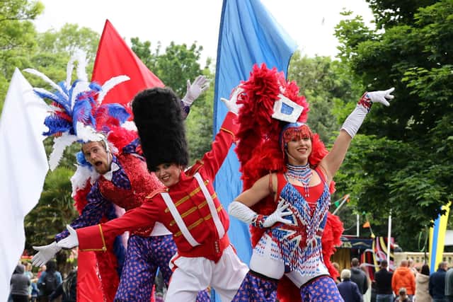 'Walkabout characters' will be part of the event, similar to those involved in the jubilee celebrations in 2022 (pictured).