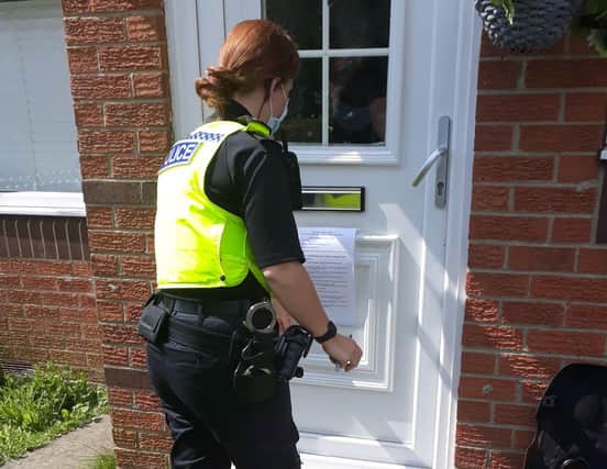 Visitors are banned from entering a property on Kirknewton Close, Houghton-le-Spring.