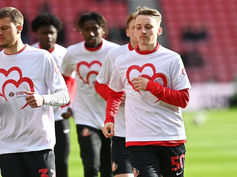 Scored Sunderland’s first goal after good work from Tommy Watson and netted his side’s third of the evening. Showed quality all night. Not far from a first-team debut on this showing. Captained the side well too. Brilliant evening for the attacking midfielder. Two goals and an assist on the night. 9