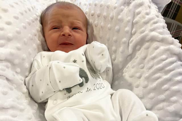 Baby Lyle Cresswell was born at 5.23pm on Tuesday, June 16 weighing 7lb 1oz.