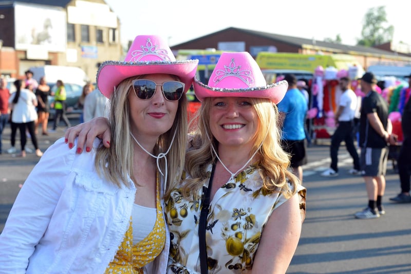 SAFC fans Heidi Scott and Kara Maddison were back at the stadium for a different type of entertainment.