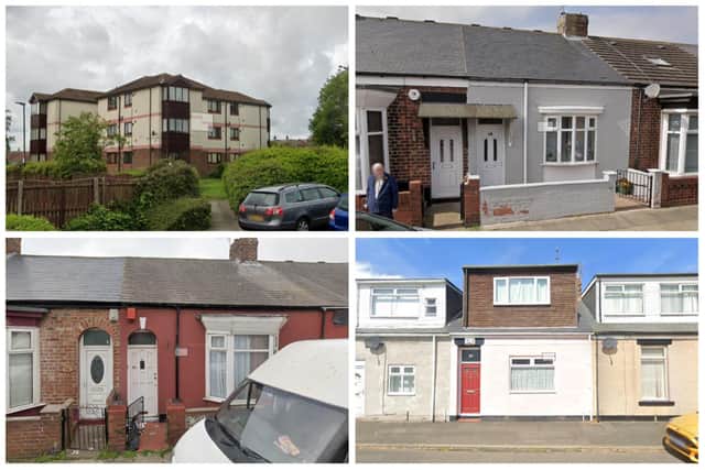 These are the cheapest houses currently on the market in Sunderland.