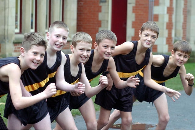 The St Aidan's under-13s cross country team lined up for this photo in 2003. Here are Jack Foggin, Glenn Scrafton, Paul Weldon, Dylan Purvis, Karl Fairclough and Harry Smithson.