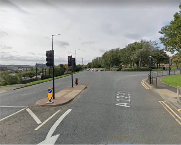 Police were called to Keir Hardie Way in Sunderland to reports of a two-vehicle collision.