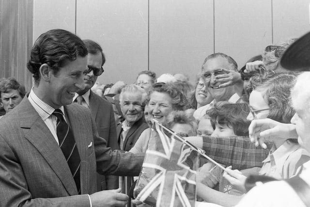 Prince Charles met plenty of locals when he visited Crowtree Leisure Centre 45 years ago.