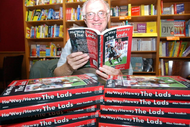 Football author Alan Candlish launched his new book called Ha'Way/Howay The Lads at Ottakars in 2006.