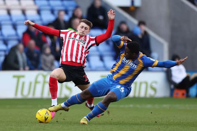 Dan Neil playing for Sunderland at Shrewsbury. (Photo by Nathan Stirk/Getty Images)