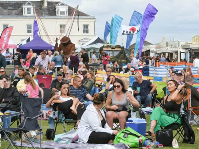 The seafront crowd enjoying Seaham Carnival on the Terrace Green back in the summer of 2019.