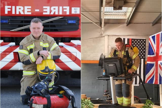Chris Smith has managed to raise almost £2,000 for The Firefighters Charity.
