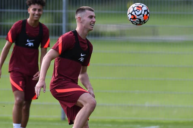 UNSPECIFIED, AUSTRIA - JULY 12: Ben Woodburn of Liverpool during a training session on July 12, 2021 in UNSPECIFIED, Austria. (Photo by John Powell/Liverpool FC via Getty Images)