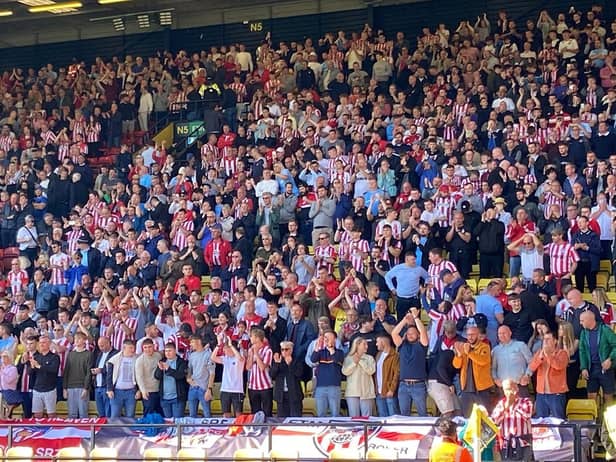 Sunderland fans at Watford. Picture by FRANK REID