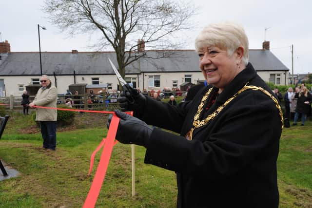 Mayor of Sunderland Alison Smith was one of eight people on ribbon cutting duty.
