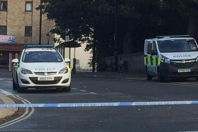 A cordon remains in place in Houghton, following a stabbing on Saturday, October 17.