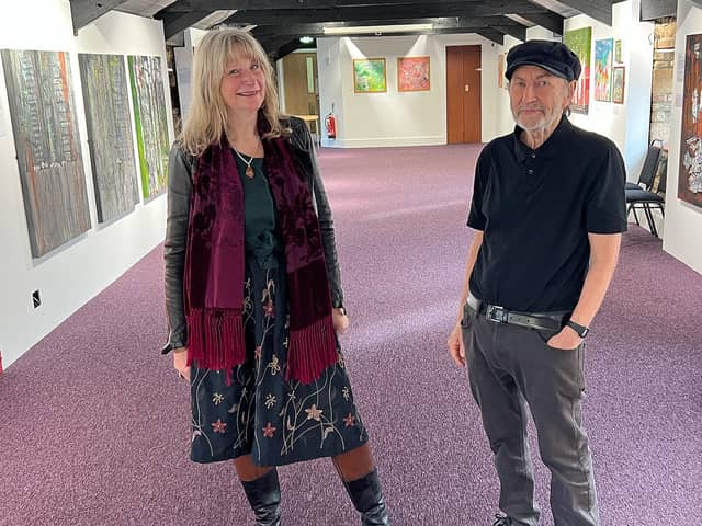 Artists Angela Sandwith and Barrie West.