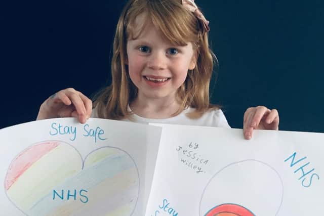 Jessica, 5 from Washington has raised over £100 for NHS workers.