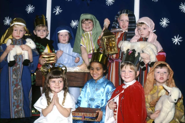 Ryhope Infant School pupils in a scene from their Christmas concert 37 years ago. Recognise anyone?