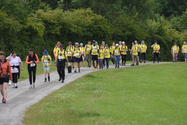 Walkers enjoyed the sights, sounds and wildlife of Herrington Country Park while taking part in the event.