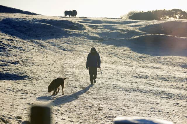 Ice and frost condition over Cleadon Hills