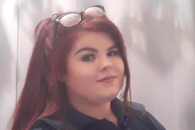 Holly Sadler, 24, has recently secured a job as a hospital porter at Sunderland Royal Hospital.