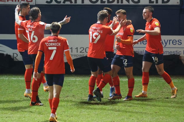 Nathan Jones’ Hatters have stayed clear of the relegation zone all season and the experts don’t expect that to change.