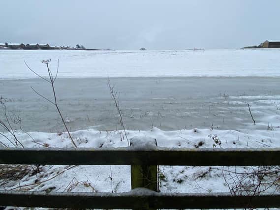 Snow and ice in Sunderland on January 8