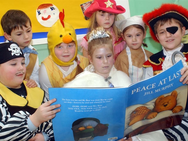 Some great characters at Hetton Lyons Primary on World Book Day in 2006 but is your child among them?