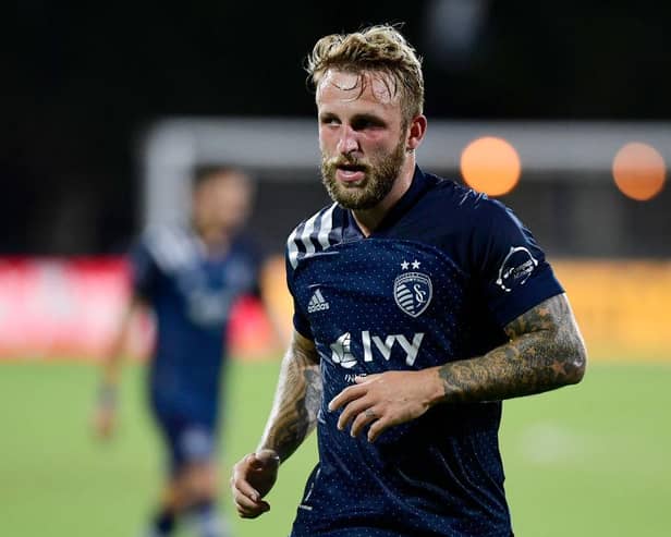 Former Derby County striker Johnny Russell is linked with a shock move to Newcastle United. (Photo by Emilee Chinn/Getty Images)