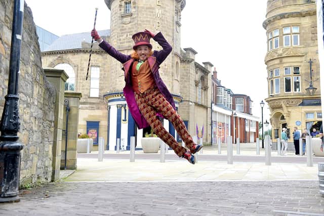 Charlie and the Chocolate Factory tour visits Sunderland Empire. Gareth Snook as Willy Wonka.