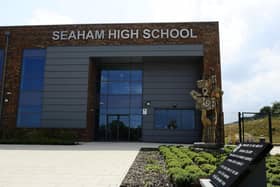 Seaham High School in Station Road, Seaham. 