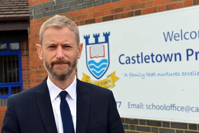 Castletown Primary School headteacher Lee Duncan is "extremely proud" of staff and students at the school following a good Ofsted report.