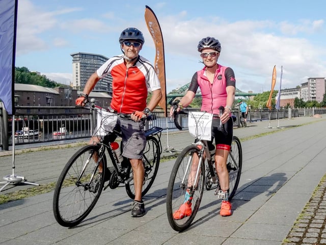 Olympic athlete Aly Dixon took part alongside dad David