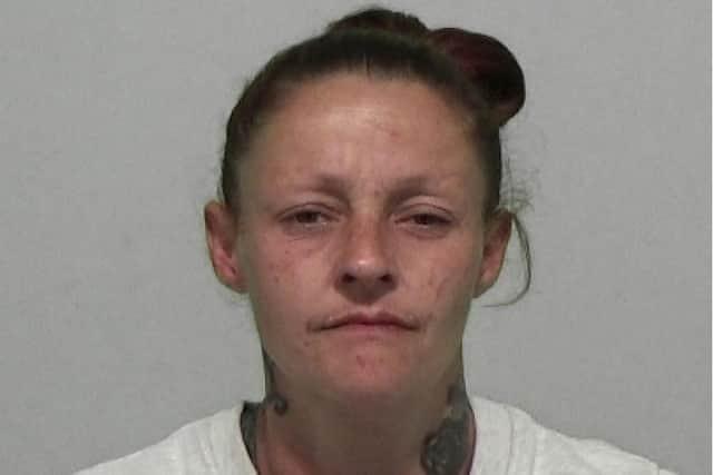 Doeg, 39, of no fixed abode, pleaded guilty to robbery. Mr Recorder Adams sentenced her to 16 months, suspended for 18 months. She must also complete an alcohol treatment programme and 25 rehabilitation activity days