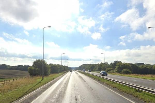 The A19 is closed southbound between Castle Eden and Hartlepool