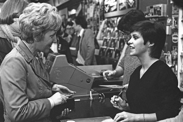 Pop star Sheena Easton at HMV  in January 1981. Remember this?