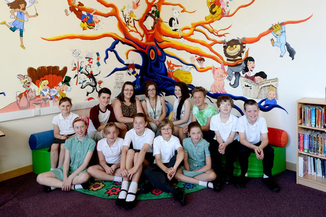 Art students from Southmoor School created a mural in the library of Hill View Junior School, Queen Alexandra Road, in 2013. Were you among them?