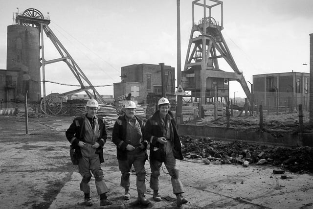 The last shift at South Hetton Colliery in March 1983.