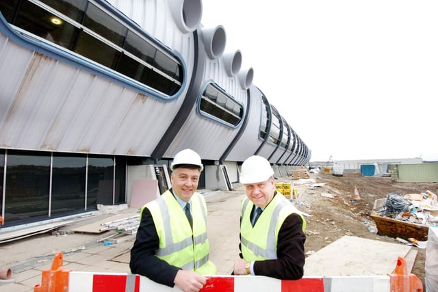 Pictured just weeks before it opened were Sunderland Council's Cabinet member for Culture and Sport Mel Spedding and Council leader Bob Symonds.