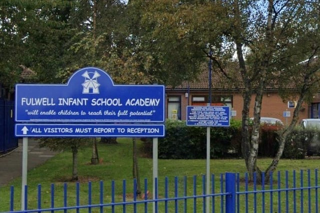 Fulwell Infant School Academy on Ebdon Lane was given an outstanding rating after a full Ofsted report in July 2014. The inspection included the school's on-site nursery.