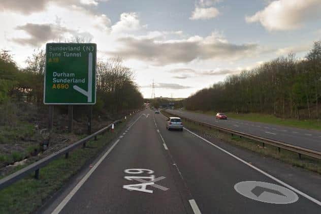The crash is said to be near to the A690 northbound exit. Photo: Google Maps.