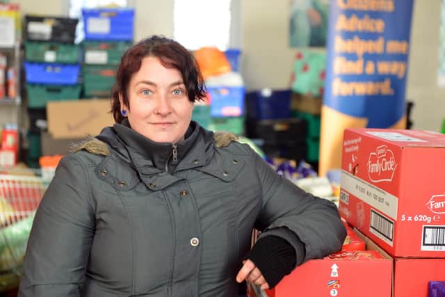 Zoe Cooper, 32, who used to use the food bank and now works as a volunteer, has said the rises in National Insurance payments and energy bills will have a "huge impact" on disadvantaged people.