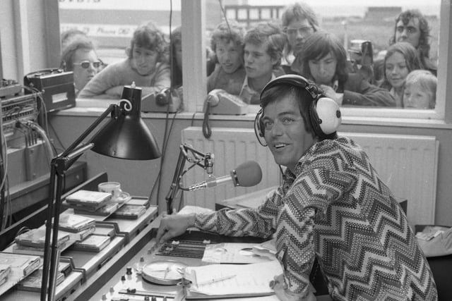 Radio DJ Tony Blackburn was pictured at Milburns in Sunderland in June 1973. He was the winner of the first ever series of I'm A Celebrity.