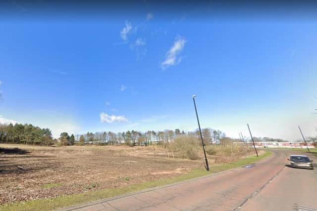 View from Moorway of a proposed site for an assisted living development in Washington.