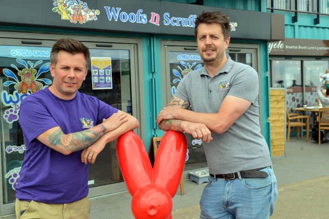 Stack Seaburn Woofs N Scruffs owners Mark (left) and David Potts-Brown are hoping to see an end to restrictions in July.
