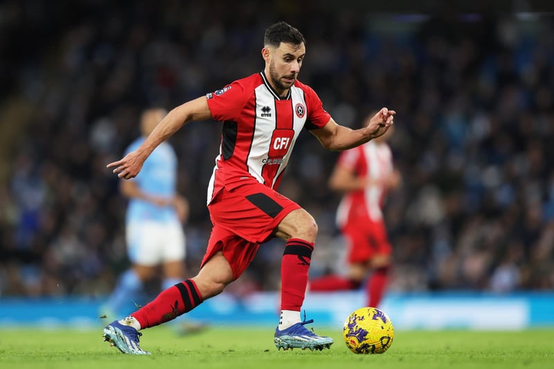English right-back George Baldock has been associated with clubs like Sheffield United and MK Dons, displaying his defensive prowess.