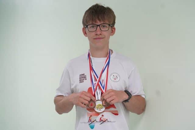 Hayden MacDonald, student at New College Durham and member of Sunderland Rowing Club.