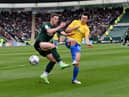Sunderland's Luke O'Nien challenges for the ball. Picture by FRANK REID