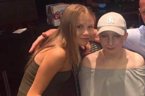 Josie King with friend Ellie Lynn who has helped to organise the fundraising inititiative.