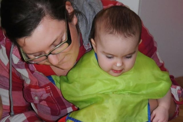 Eight months old Ava Jackson had a plodge in jelly to celebrate St George's Day in the Just Learning Nursery at Doxford Business Park, 11 years ago.