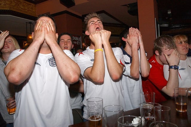 They were going through every emotion as they watched England take on Sweden in the 2006 World Cup.