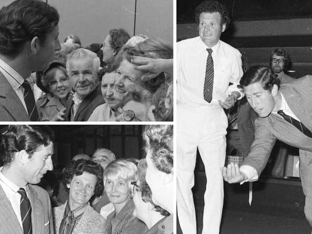 Prince Charles enjoying a day at Crowtree Leisure Centre. Re-live the memories.
